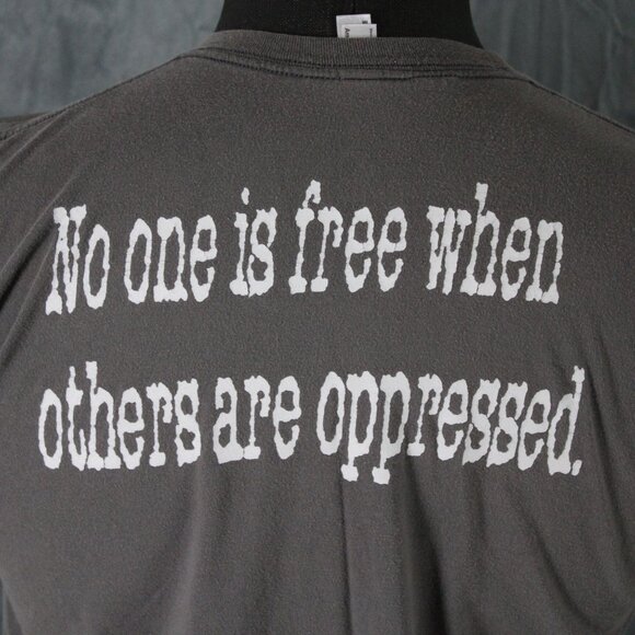 Punk Band Shirt (Retro) - Anti Flag No One is Free Other Oppressed - Mens Medium - Picture 6 of 9